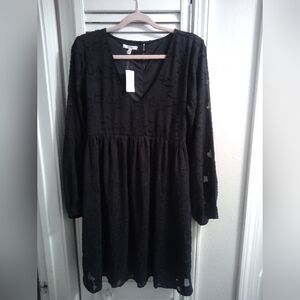 NWOT Maurice's Black Dress Size Medium Floral print